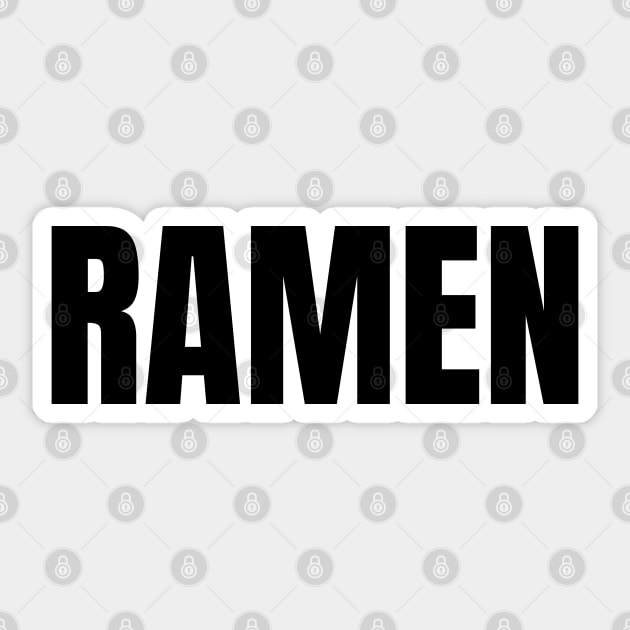 Ramen Word - Simple Bold Text Sticker by SpHu24